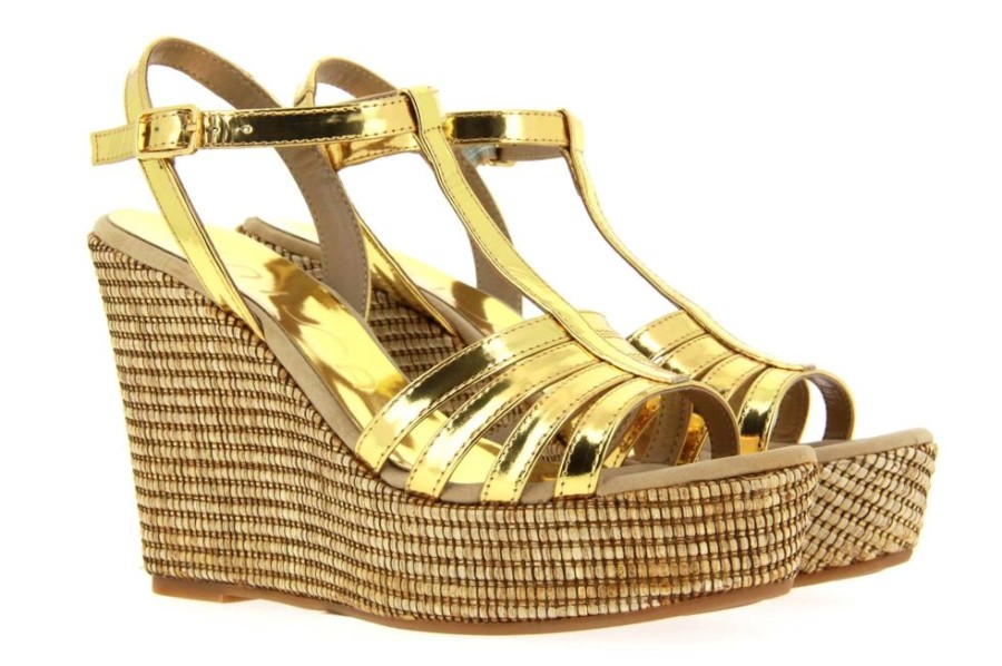 Damen Unisa Sandalen | Unisa Sandale Musono Mirror Gold (41)