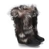 Damen Oscar Sport Warmfutter | Oscar Sport Fellstiefel Kim Nero-Silver (43)