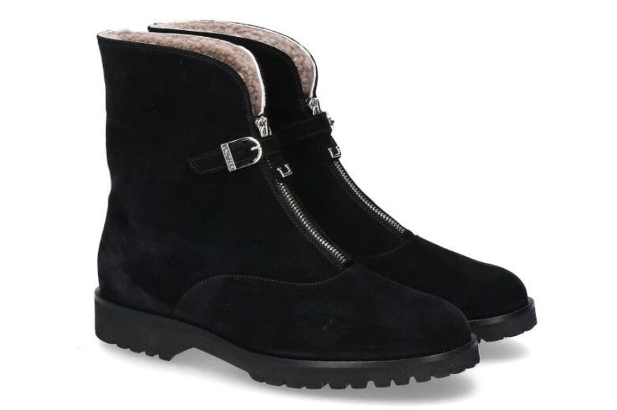 Damen Unu00fctzer Stiefel | Unu00Fctzer Stiefelette Gefu00Fcttert Camoscio Nero