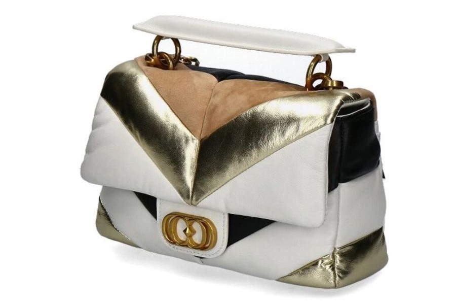 Damen La Carrie Taschen | La Carrie Handtasche Amitola Stripes Multi Beige