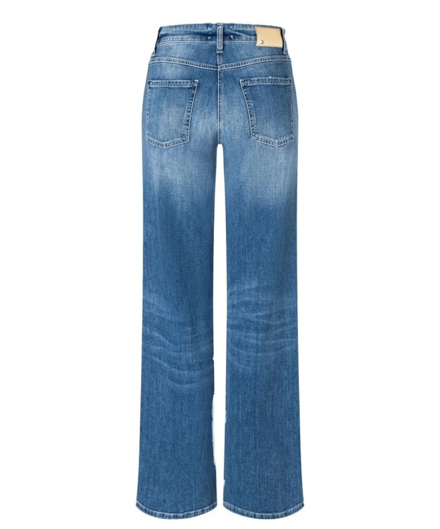 Damen Cambio Jeans | Cambio Aimee Seam Medium Summer Wash