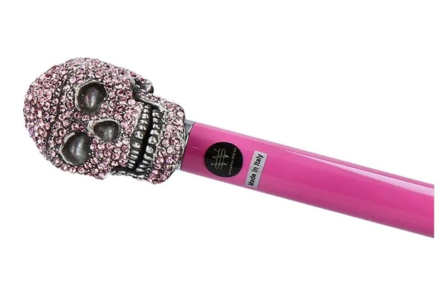 Damen Walking Sticks Schuhanzieher | Walking Sticks Schuhanzieher Skull Strass Pink