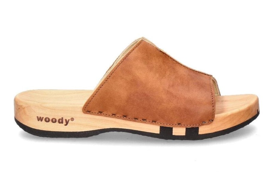 Damen woody Pantoletten | Woody Holzpantolette Anja Nappa Safor