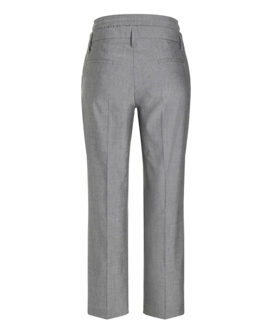 Damen Cambio Hosen | Cambio Stoffhose Kendra Iron Grey Melange