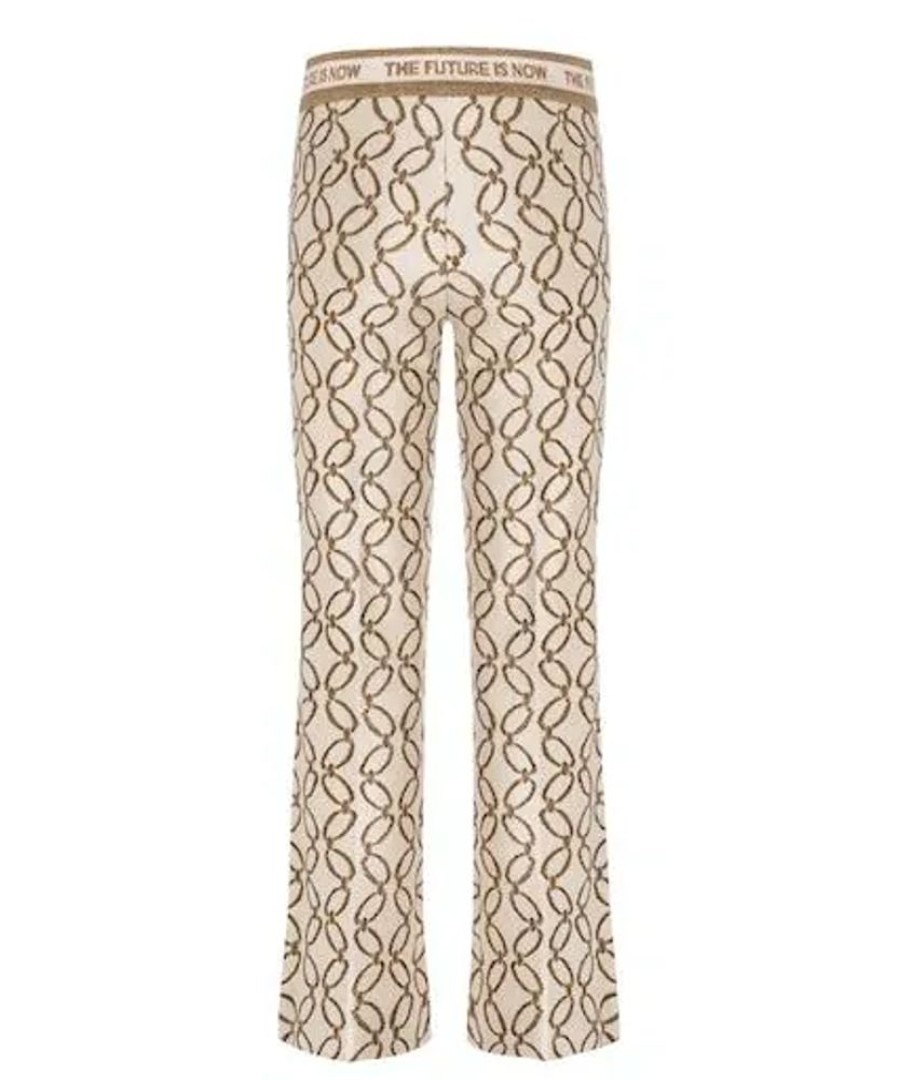 Damen Cambio Hosen | Cambio Hose Faith Luxorius Chain Jersey -Golden Lurex Chain Caramel