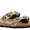 Damen Birkenstock Sandalen | Birkenstock Sandalen Arizona Schmal Bs Snake Beige (36)