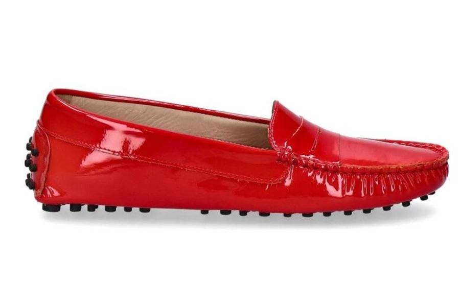 Damen ScarpaRossa Slipper | Scarparossa Slipper Gomera Vernice 0639 Rosso