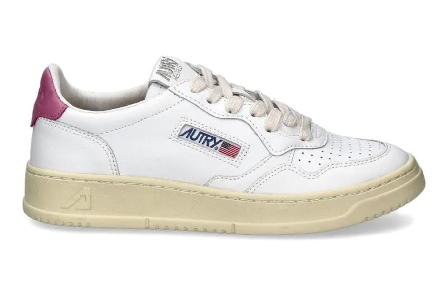 Damen Autry Sneaker | Autry Damen- Sneaker Medalist Ll55- White/ Mauve