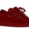 Damen Mephisto Keilschuhe | Mephisto Sneaker Lady Red Velours 9801 (38U00Bd)