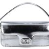 Damen La Carrie Taschen | La Carrie Abendtasche Shiny Baguette Leather Silver