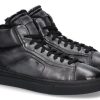 Herren Santoni Warmgefuttert | Santoni Sneaker Gefu00Fcttert Black Grey