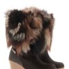 Damen Oscar Sport Keilschuhe | Oscar Sport Fellstiefel Angelica Brown (37 )