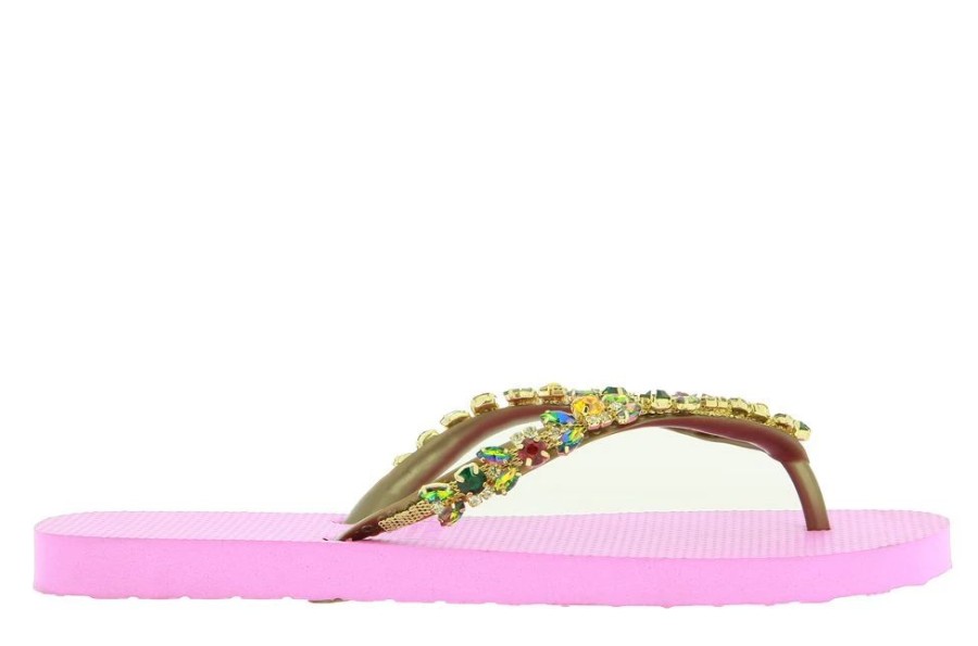 Damen CHANCLAS Pantoletten | Chanclas Zehensteg Sandale Clara Pink