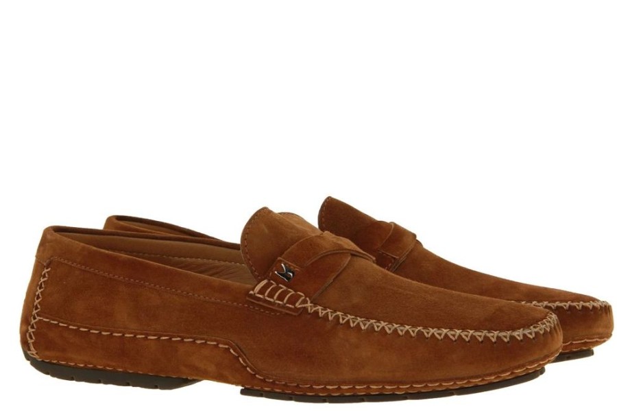 Herren Moreschi Mokassins | Moreschi Loafer Baviera Marrone Chiaro