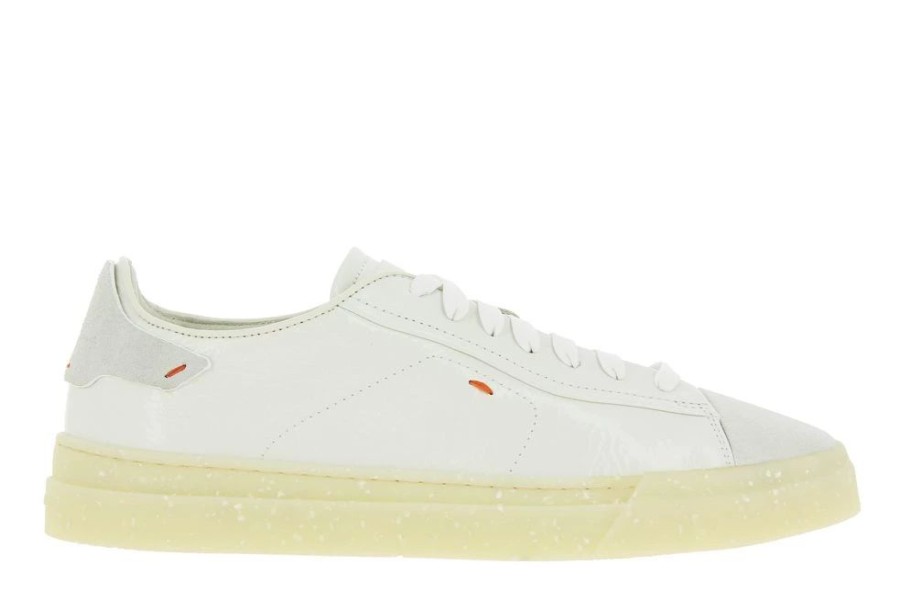 Herren Santoni Sneakers | Santoni Sneaker Rethink White Suede