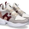 Damen Hogan Sneaker | Hogan Sneaker Interaction White Grey Bordo