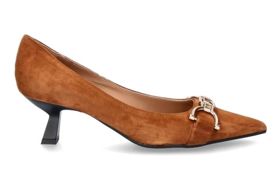 Damen Roberto Festa Pumps | Roberto Festa Pumps Delise Camoscio Cognac