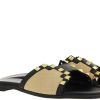 Damen MOSAIC Pantoletten | Mosaic Pantolette Leather Black