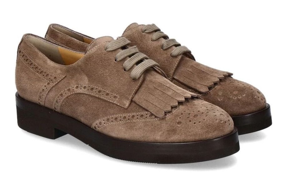 Damen Truman's Schnurschuhe | Truman'S Schnu00Fcrschuh London 8573- Taupe