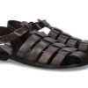 Herren Emozioni Offene Schuhe | Emozioni Gladiator Sandale Black Antik