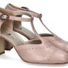 Damen dirndl + bua Dirndl Schuhe | Dirndl + Bua Spangenpumps Ziegennappa Altrosa (41)