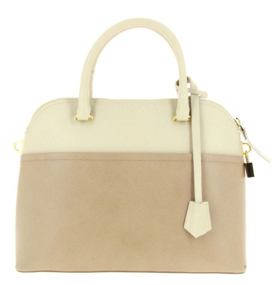 Damen Carol J. Taschen | Gianni Notaro By Carol J. Tasche Ruga Saffiano Beige