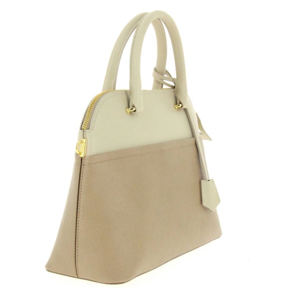 Damen Carol J. Taschen | Gianni Notaro By Carol J. Tasche Ruga Saffiano Beige