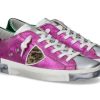 Damen Philippe Model Sneaker | Philippe Model Sneaker Paris Metal Fucsia