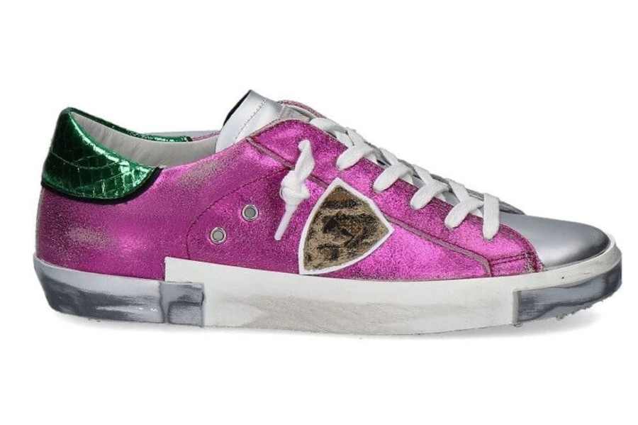 Damen Philippe Model Sneaker | Philippe Model Sneaker Paris Metal Fucsia