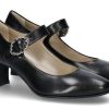 Damen dirndl + bua Dirndl Schuhe | Dirndl + Bua Spangenpumps Ziegennappa Schwarz (40U00Bd)