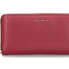 Damen Coccinelle Geldb?Rsen | Coccinelle Portemonnaie Metallic Soft - Garnet Red