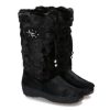 Damen Oscar Sport Warmfutter | Oscar Fellstiefel Visone Nero (43)