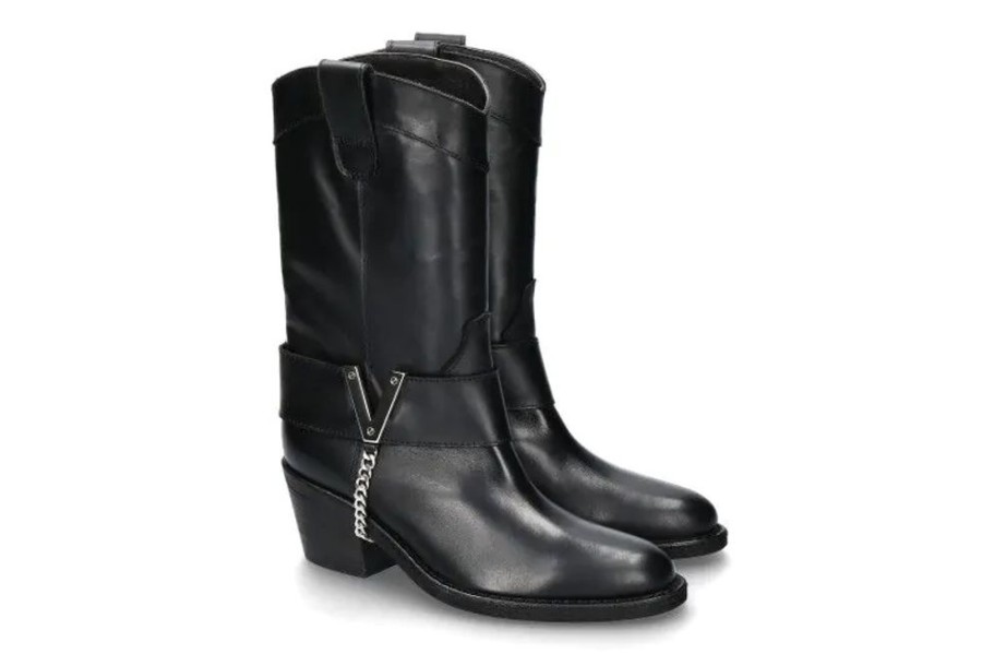 Damen Via Roma 15 Stiefel | Via Roma 15 Cowboy Boots 4005 Venice- Schwarz