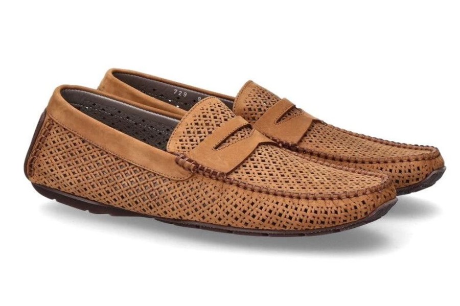 Herren Aldo Brue Mokassins | Aldo Bruu00E8 Mokassin Nubuk Soft Cognac