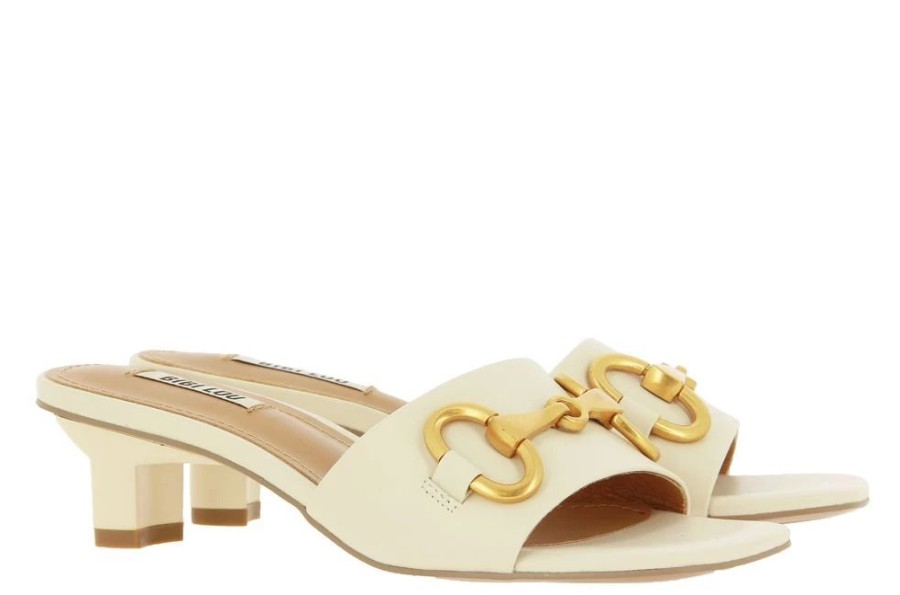 Damen Bibi Lou Pantoletten | Bibi Lou Pantolette Creme Nappa Gold