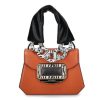 Damen Cromia Taschen | Cromia Tasche Cindy Cognac Black- Multicolor