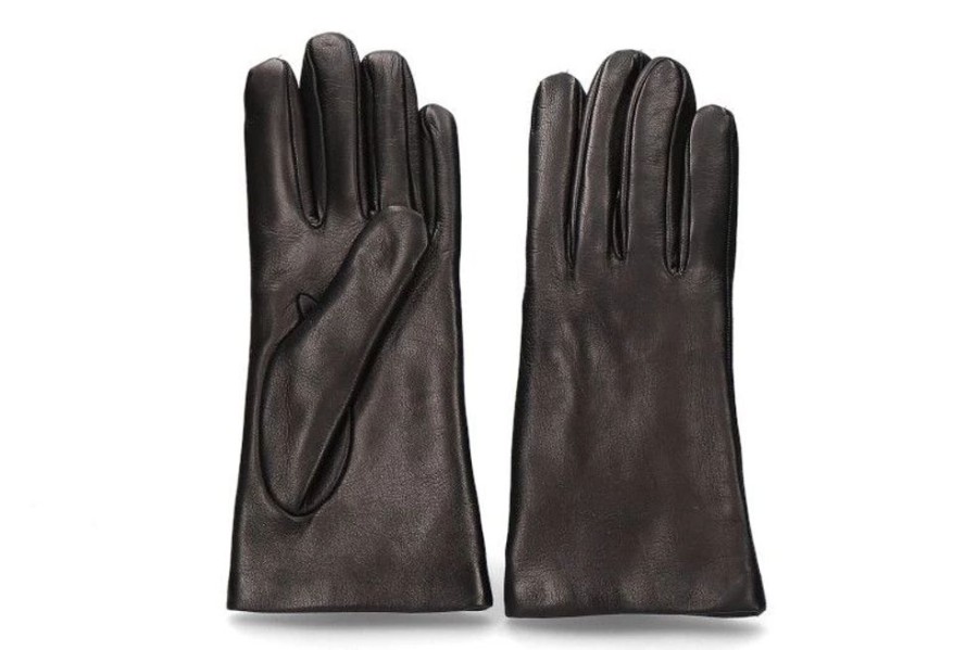 Damen Restelli Handschuhe | Restelli Damen- Lederhandschuhe 920 Nappa- Schwarz