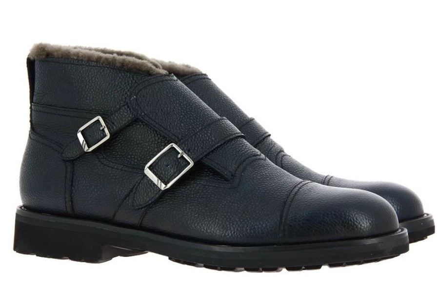 Herren Moreschi Stiefeletten / Stiefel | Moreschi Stiefelette Gefu00Fcttert Calgary Blu Scuro (41U00Bd)