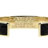 Damen Stamerra Schmuck | Stamerra Armband Vero Genuine Croco Medon Gold Nero