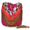 Damen La Carrie Taschen | La Carrie Beuteltasche Amitola Stripes Mix Leather Multi Fuxia