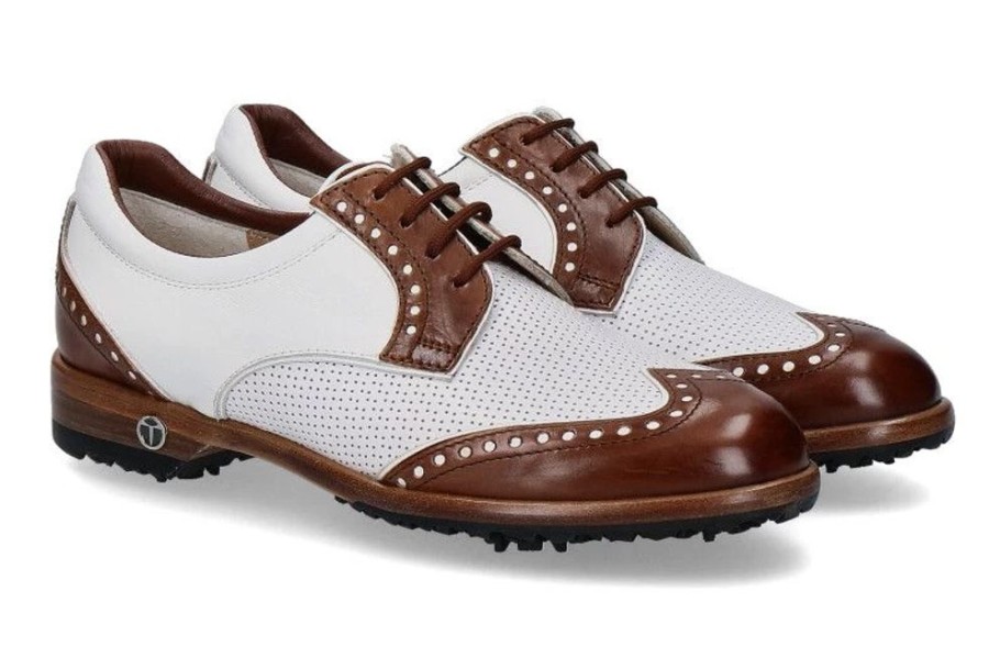 Damen Tee Golf Shoes Golfschuhe | Tee Golf Shoes Damen- Golfschuh Sally Sapin Brandy Bianco (40)