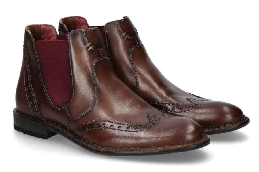 Herren Lloyd Stiefeletten / Stiefel | Lloyd Stiefelette Grenoble Splendor Calf Tobacco Bordo (44)