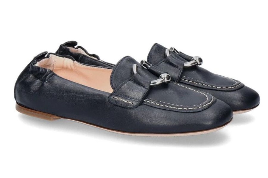 Damen AGL Attilio Giusti Leombruni Slipper | Attilio Giusti Leombruni Mokassin Sheryl Moc Night Nikel