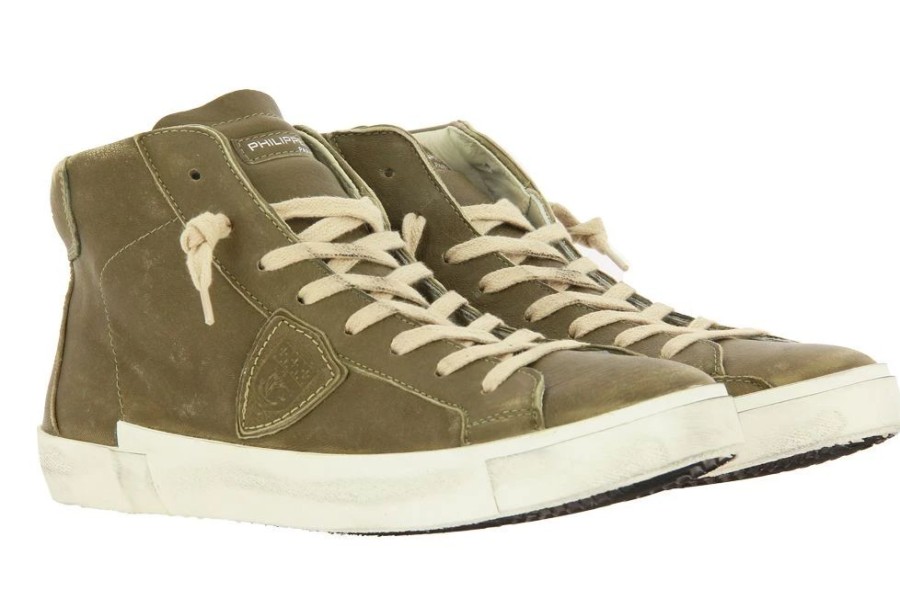 Herren Philippe Model Sneakers | Philippe Model Sneaker High West Militaire