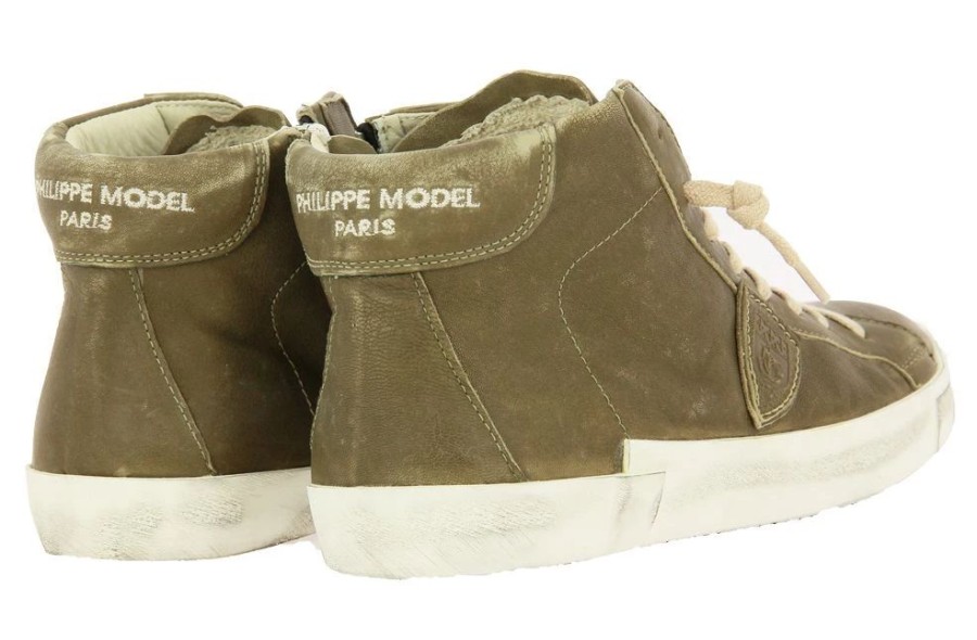 Herren Philippe Model Sneakers | Philippe Model Sneaker High West Militaire