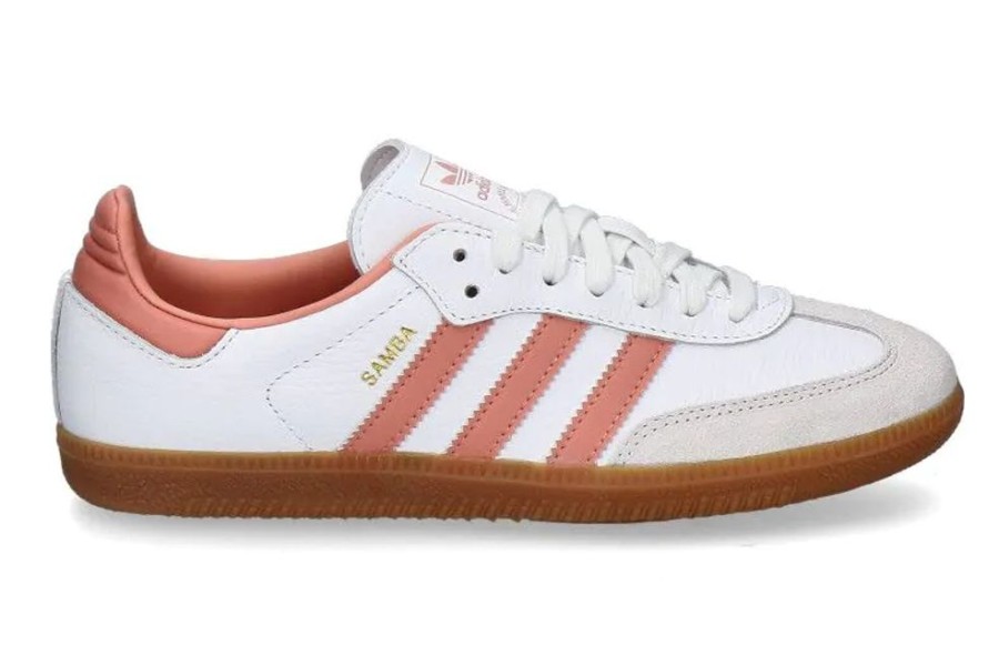 Damen Adidas Sneaker | Adidas Sneaker Samba Og W-Cloud White / Wonder Clay / Crystal White