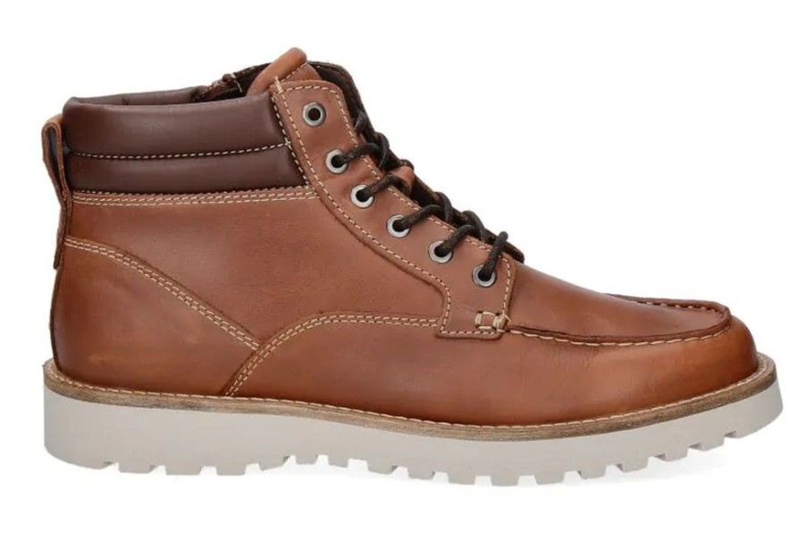 Herren Marc O'Polo Stiefeletten / Stiefel | Marc O'Polo Stiefelette Boot Cognac- Mittelbraun