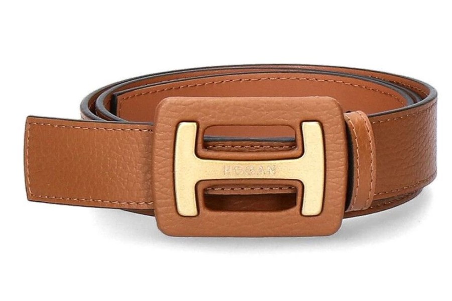 Damen Hogan Gurtel | Hogan Gu00Fcrtel Cintura Mm32 Brown